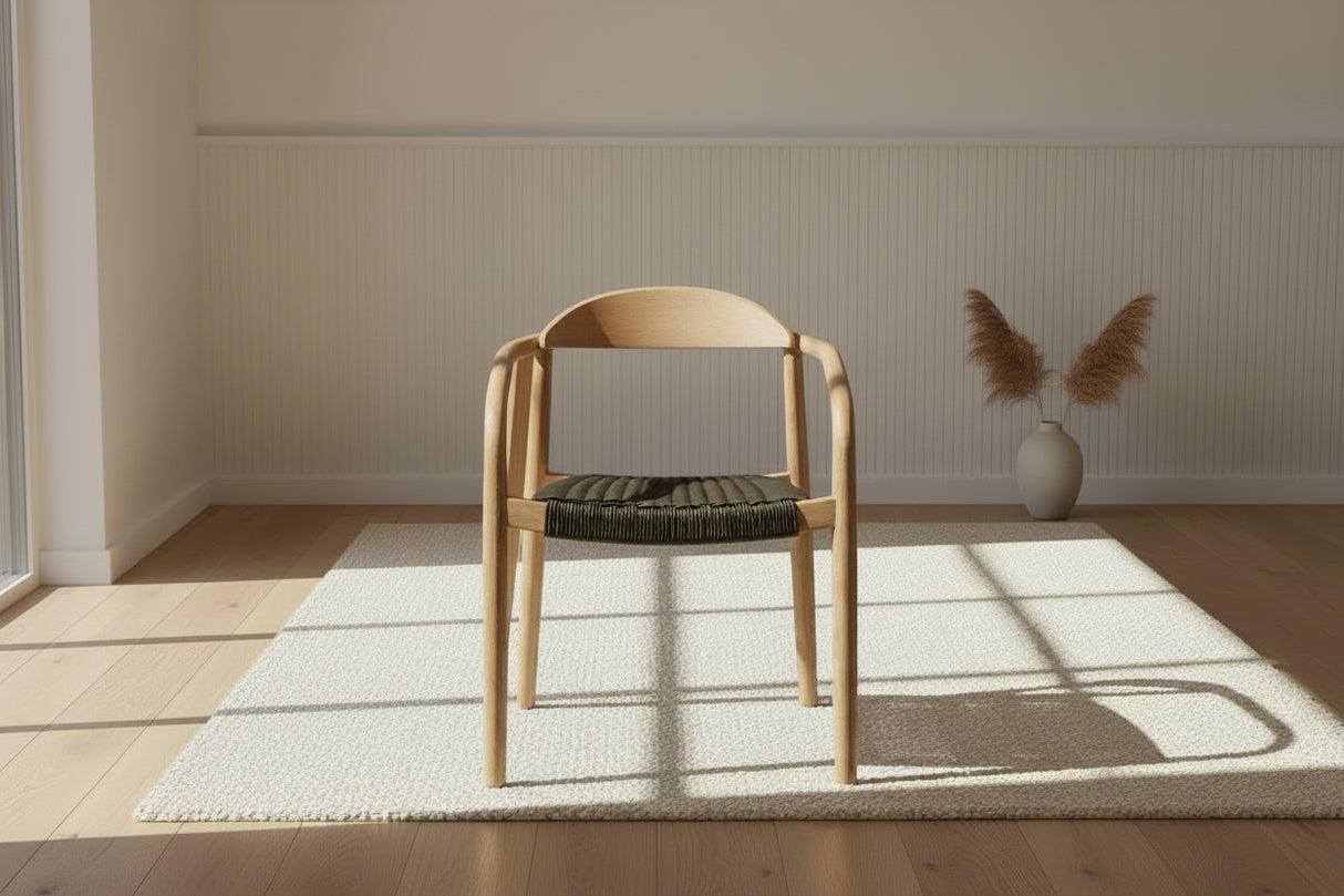 Chaise salle à manger Any - vue face - Cordage 100% Polypropylene