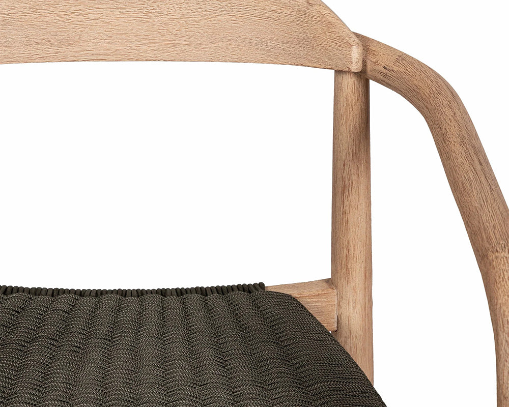 Détail assise - Any - cordage 100% Polypropylene vert