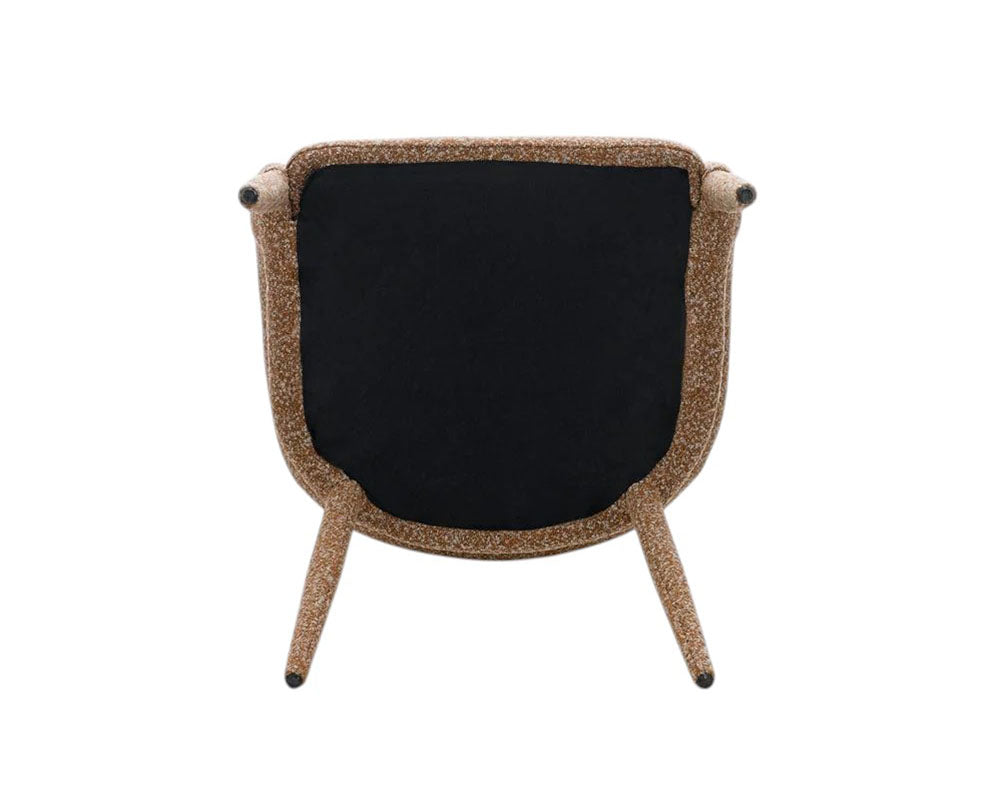 Chaise salle à manger en tissu bouclette design - Souffle d'intérieur