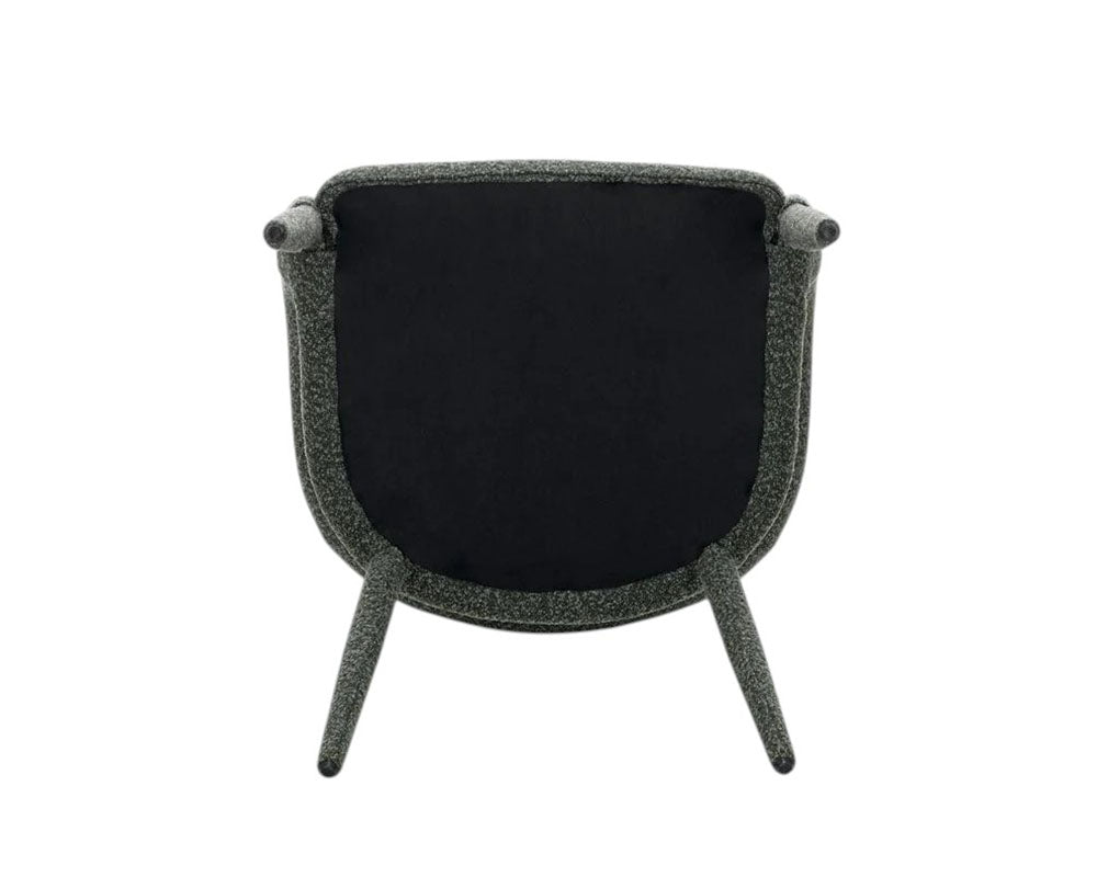 Chaise salle à manger en tissu bouclette design - Souffle d'intérieur