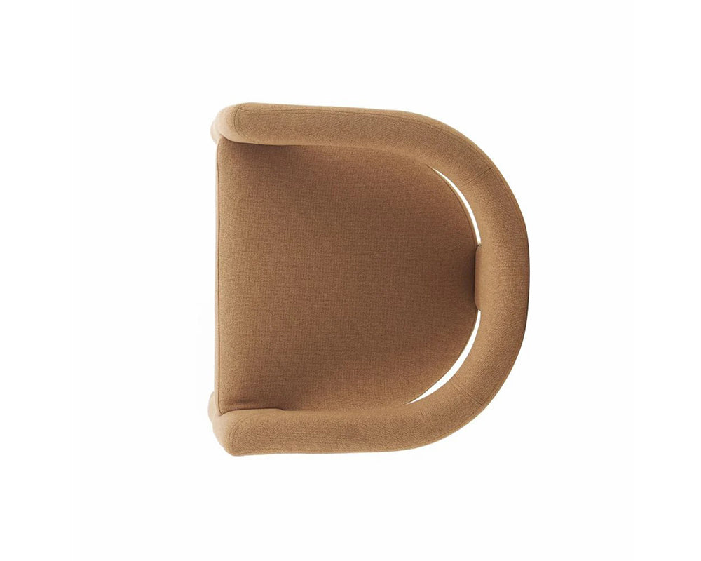 Chaise salle à manger en tissu design - Souffle d'intérieur