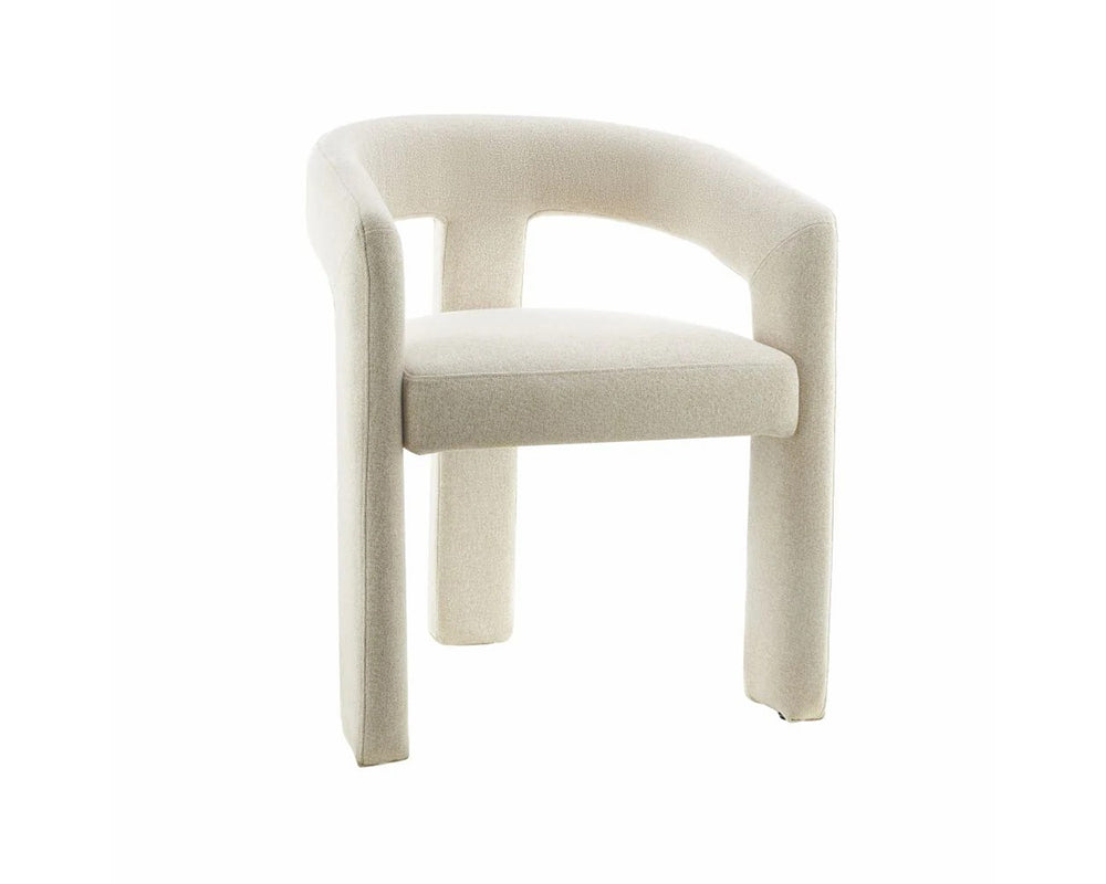 Chaise salle à manger en tissu design - Souffle d'intérieur