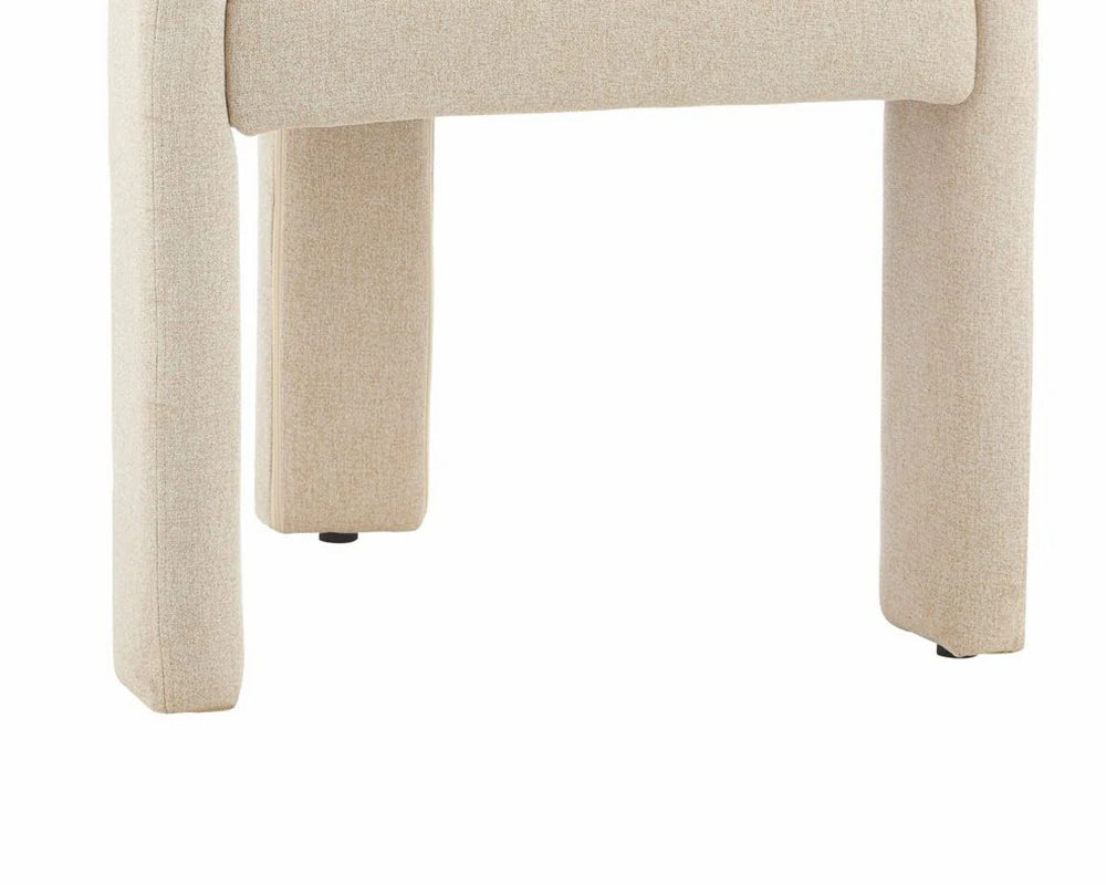 Détail piètement – Lina – recouvert de tissu polyester