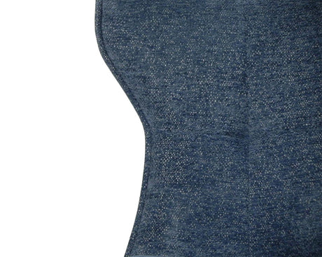 Chaise de repas pivotante en velours bleu - pierimport - Souffle d'intérieur