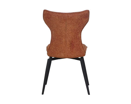 Chaise de repas pivotante en velours marron - pierimport - Souffle d'intérieur