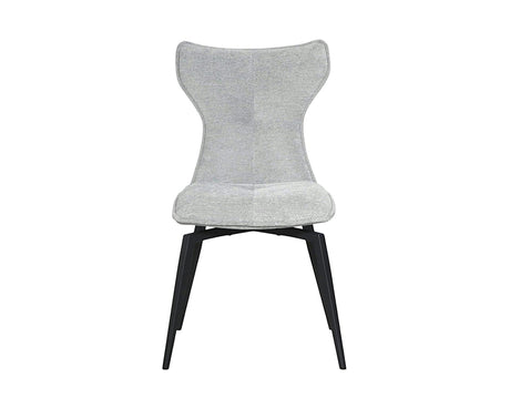 Chaise de repas pivotante en velours gris - pierimport - Souffle d'intérieur