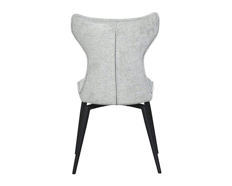 Chaise de repas pivotante en velours gris - pierimport - Souffle d'intérieur