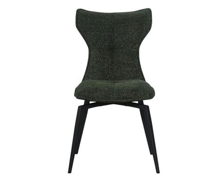 Chaise de repas pivotante en velours vert - pierimport - Souffle d'intérieur