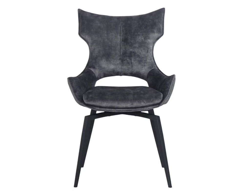 Chaise velour pivotante salle à manger - Pier import - Souffle d'intérieur