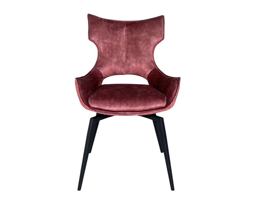 Chaise velour pivotante salle à manger - Pier import - Souffle d'intérieur