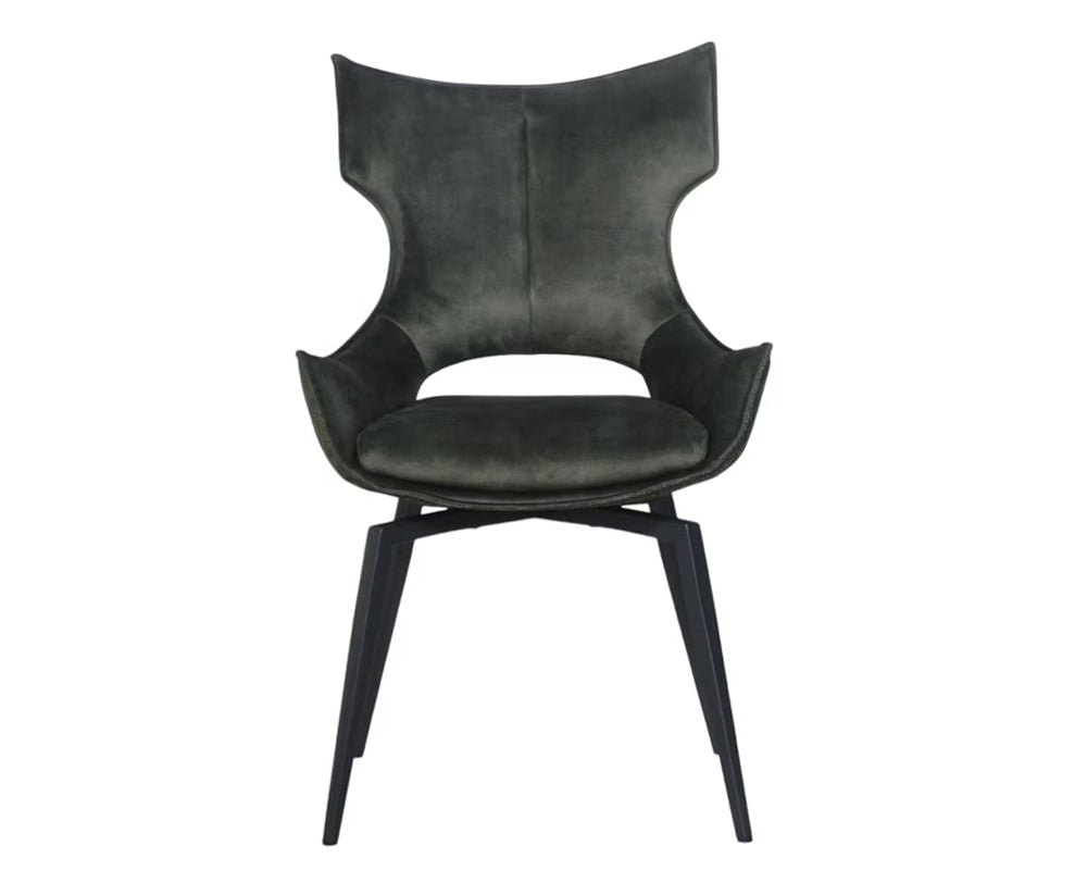 Chaise velour pivotante salle à manger - Pier import - Souffle d'intérieur