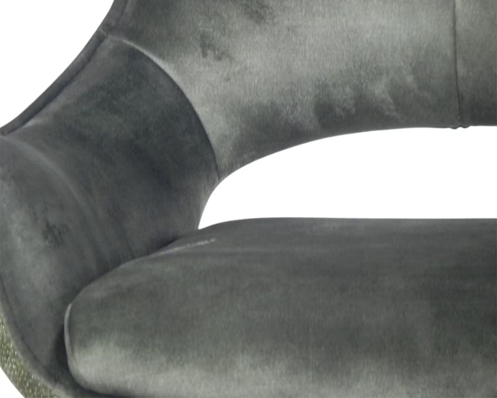 Chaise velour pivotante salle à manger - Pier import - Souffle d'intérieur