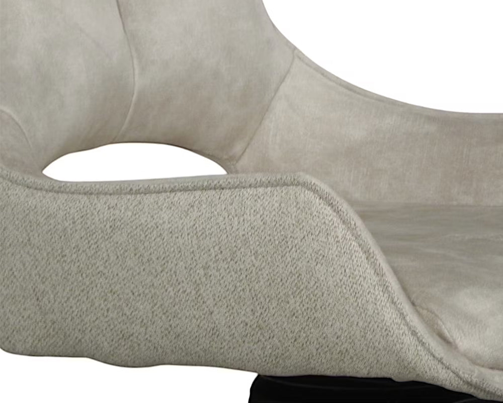 Chaise velour pivotante salle à manger - Pier import - Souffle d'intérieur