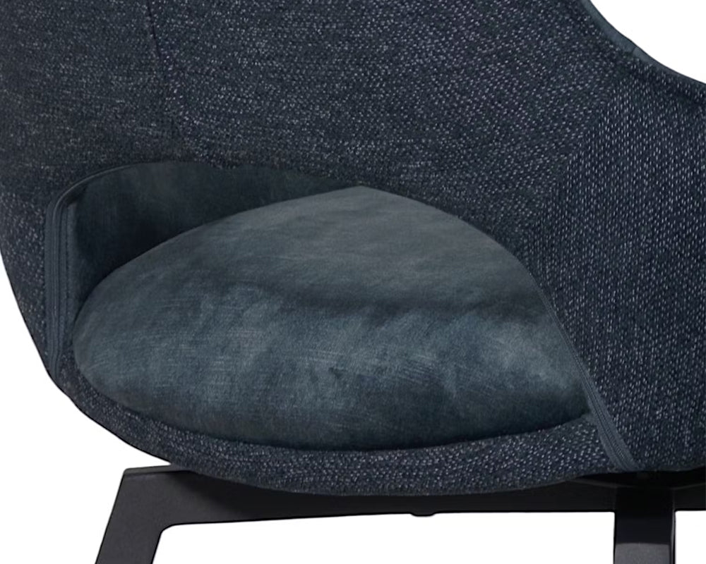 Chaise velour pivotante salle à manger - Pier import - Souffle d'intérieur