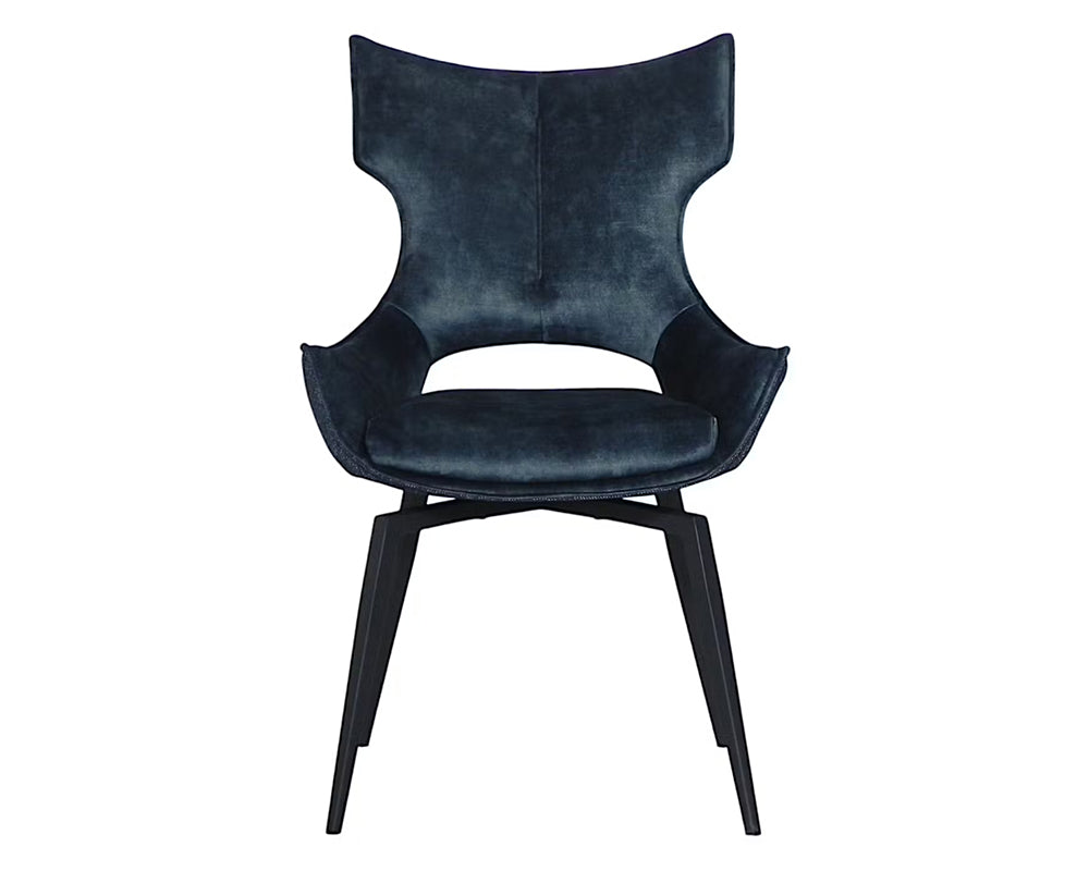 Chaise velour pivotante salle à manger - Pier import - Souffle d'intérieur