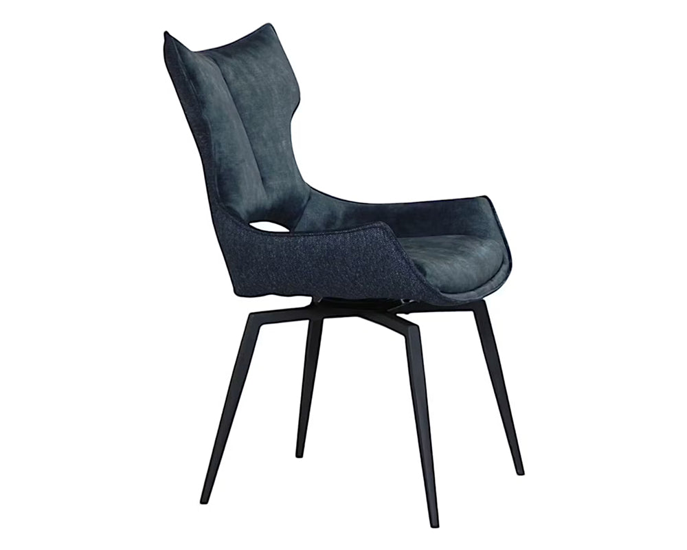 Chaise velour pivotante salle à manger - Pier import - Souffle d'intérieur