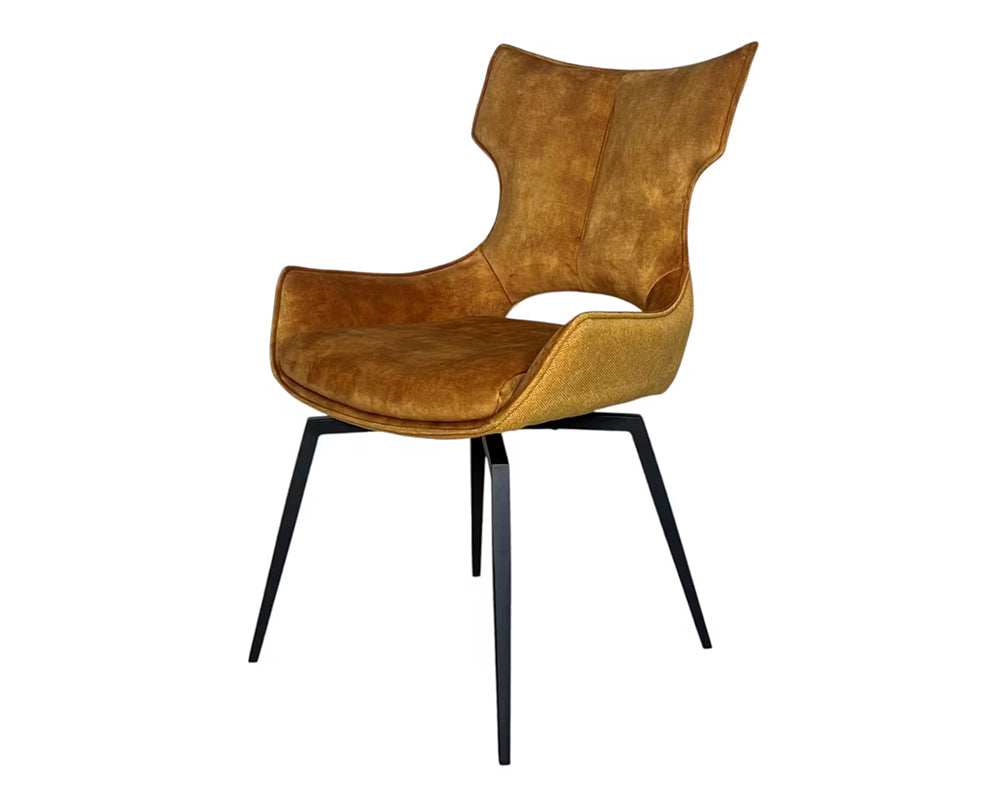 Chaise velour pivotante salle à manger - Pier import - Souffle d'intérieur