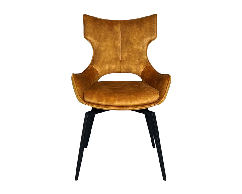 Chaise velour pivotante salle à manger - Pier import - Souffle d'intérieur