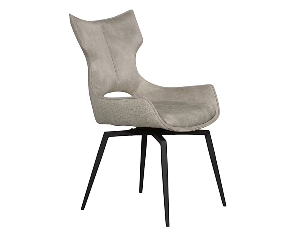 Chaise velour pivotante salle à manger - Pier import - Souffle d'intérieur