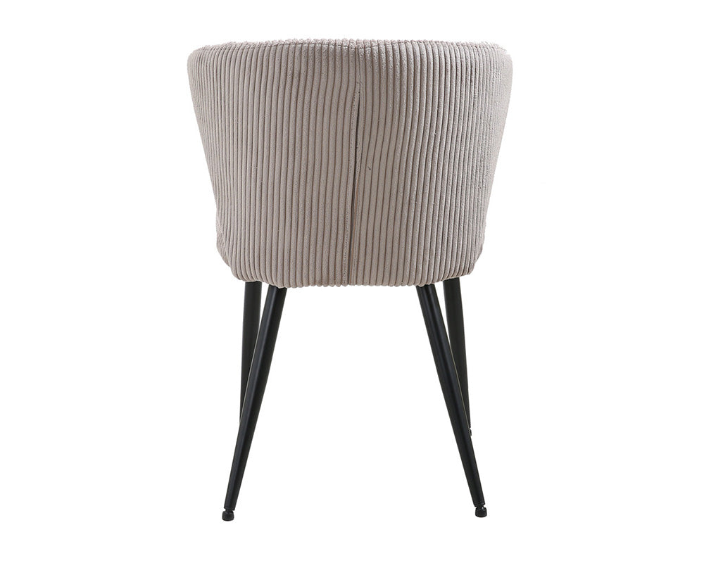 Chaise velours cotelé sable - Rousseau - Souffle d'intérieur