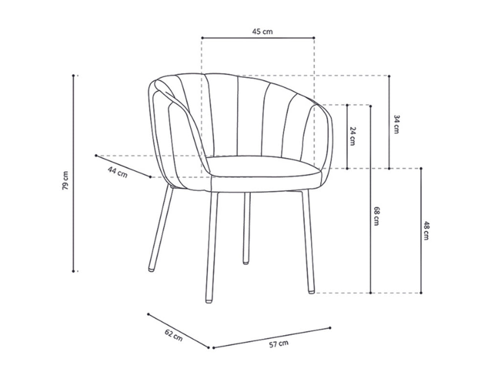 chaise confortable avec accoudoirs verte en tissu pieds noir - Souffle d'intérieur