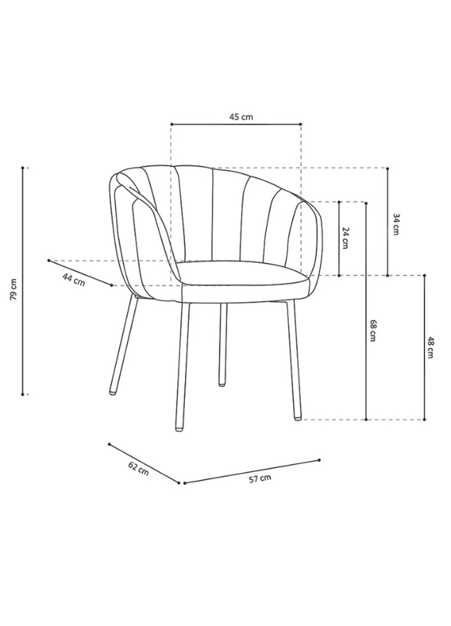 Chaise verte salle a manger avec accoudoir - Sevillana