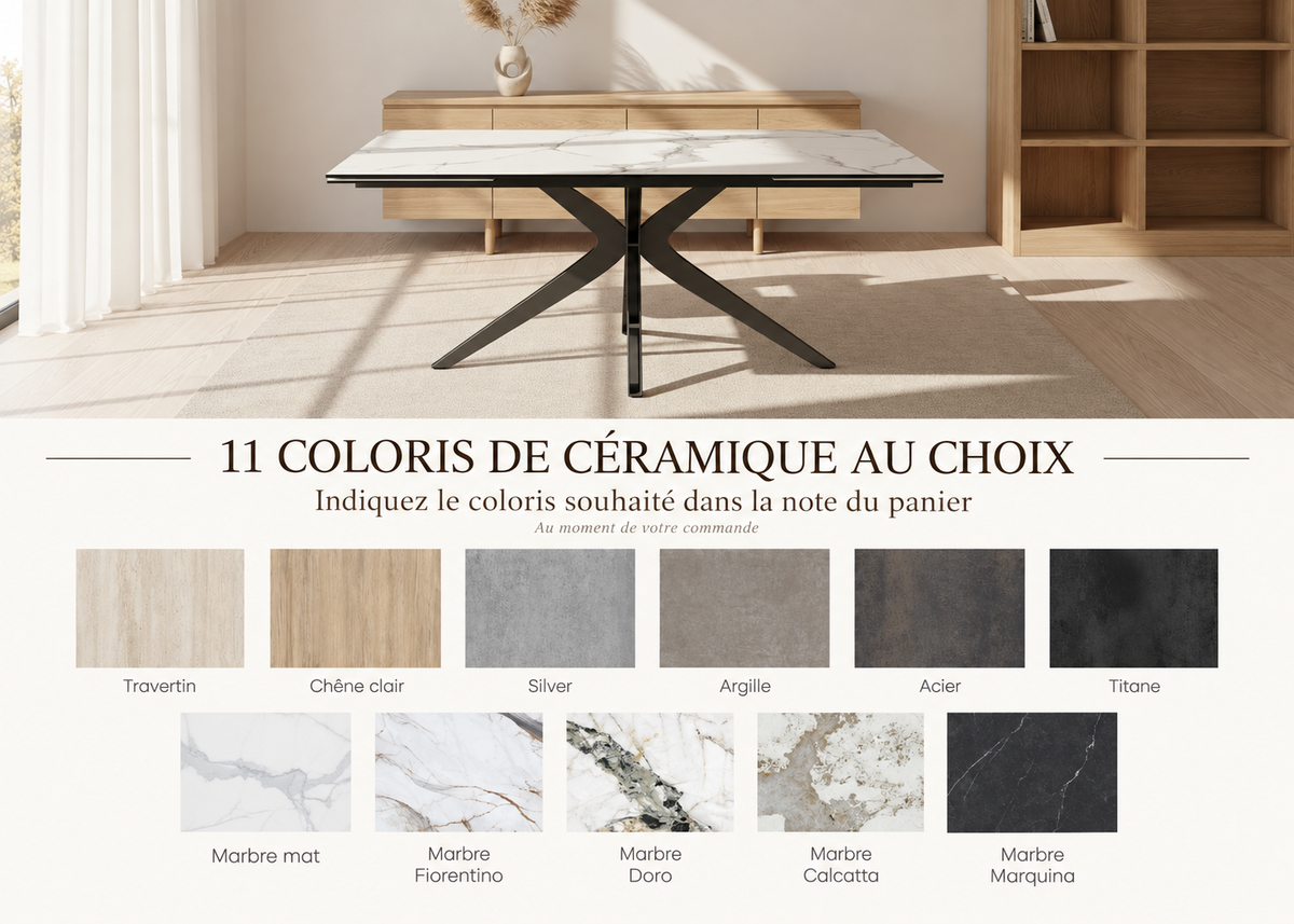 choix de coloris plateau ceramique influence Akante