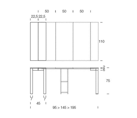 Console table extensible avec 3 rallonges - Altacom - Souffle d'intérieur