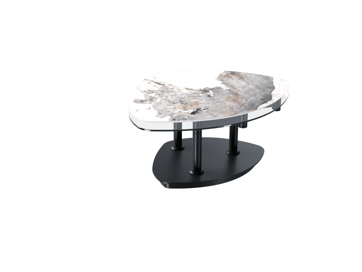 Swivel ceramic coffee table 88x75cm - Sibylle