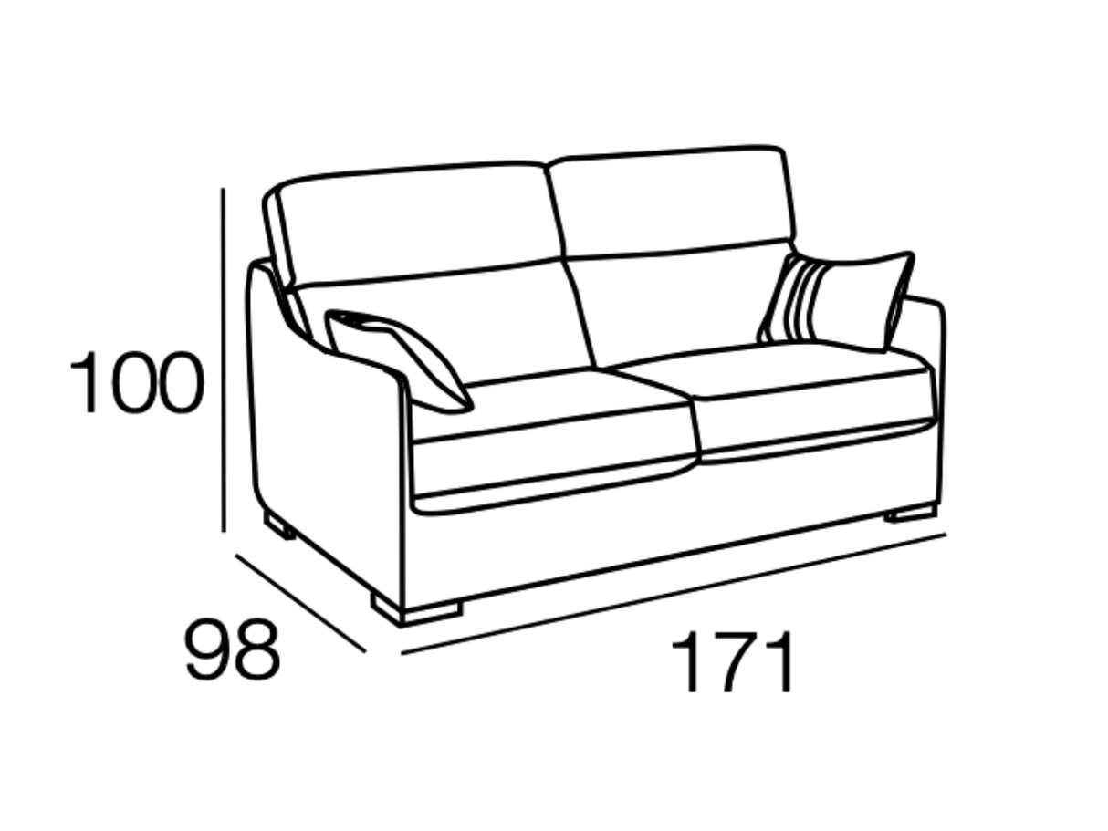 Canapé convertible rapido gris clair Katia – Matelas 18 cm