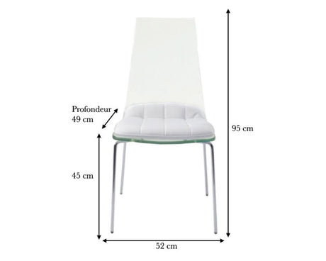 chaises transparentes design plastique luxe haut de gamme - Souffle d'intérieur