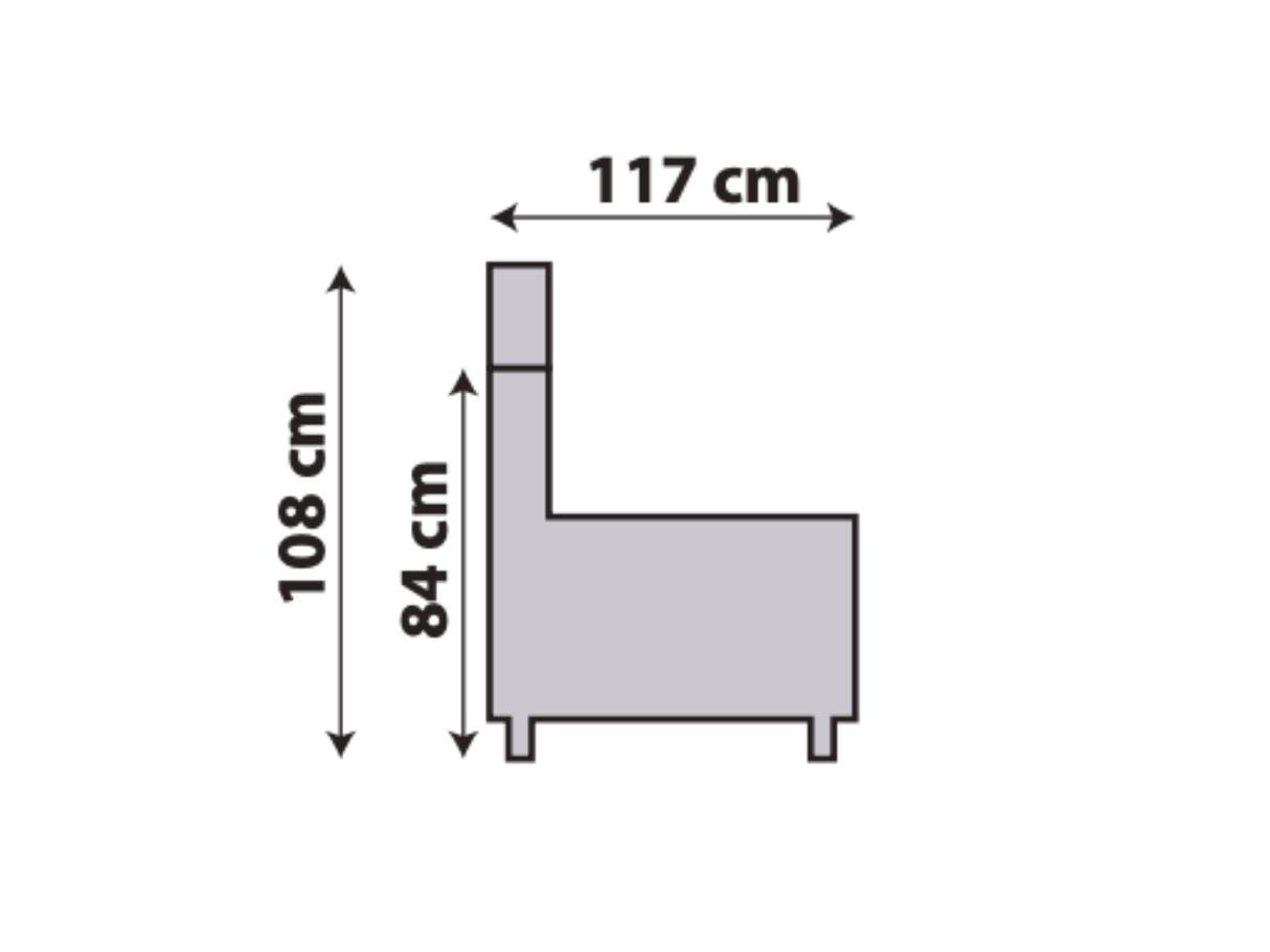 Modular corner sofa 348x329cm - Romy