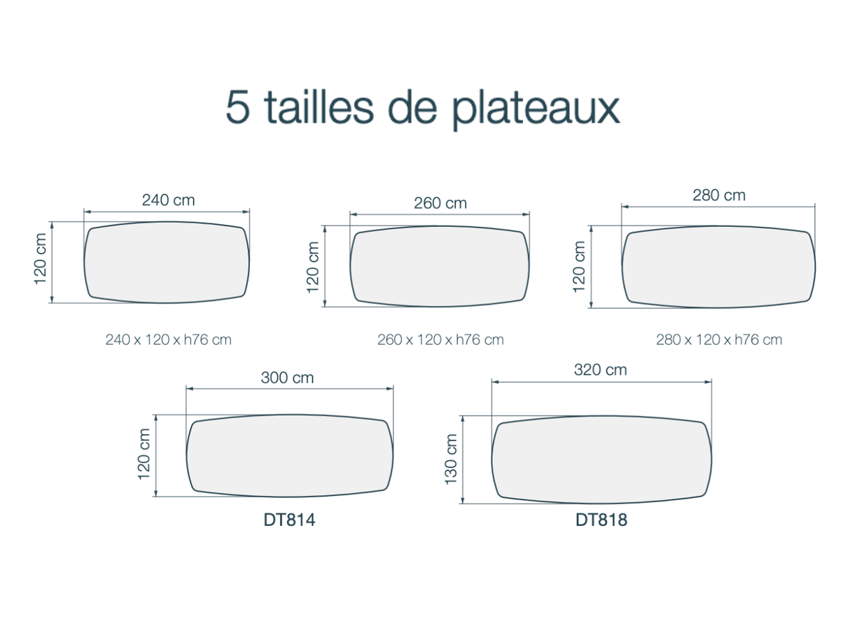Grande table céramique marbre - Auguste
