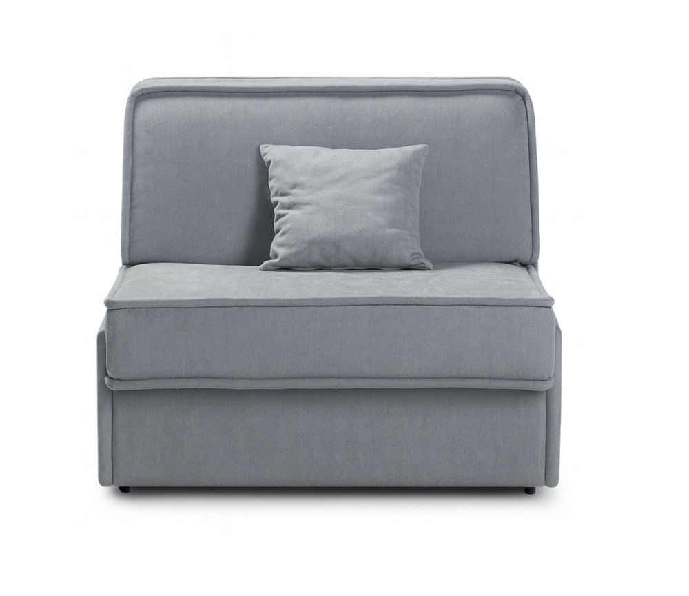 Fauteuil convertible 1 place Yvan en tissu – vue de face