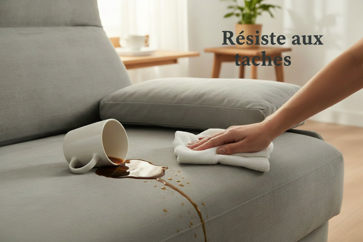 Fauteuil convertible anti-tache - café renversé facile à nettoyer
