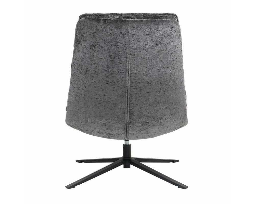 Fauteuil Halo – tissu texturé gris – vue arrière