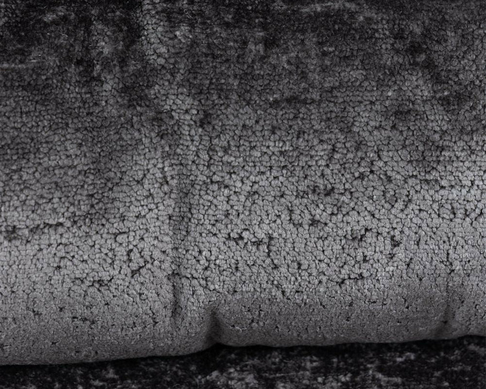 Détail dossier capitonné- Halo - tissu texturé 100 % polyester gris