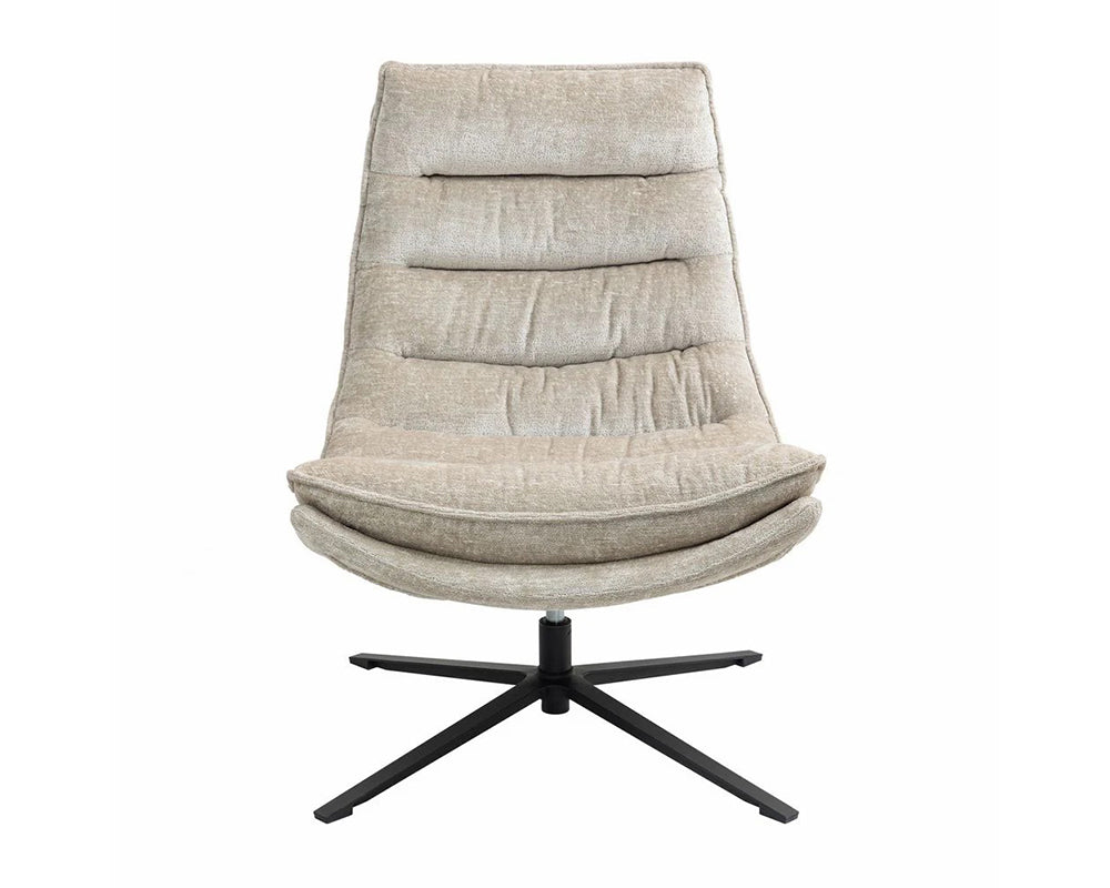 Fauteuil de bureau Halo - vue de face - tissu texturé 100 % polyester