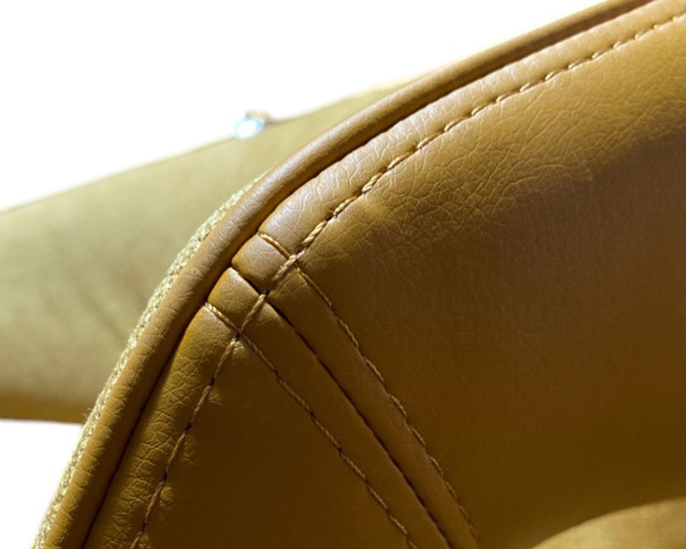 Fauteuil de table jaune moutarde - Souffle d'intérieur