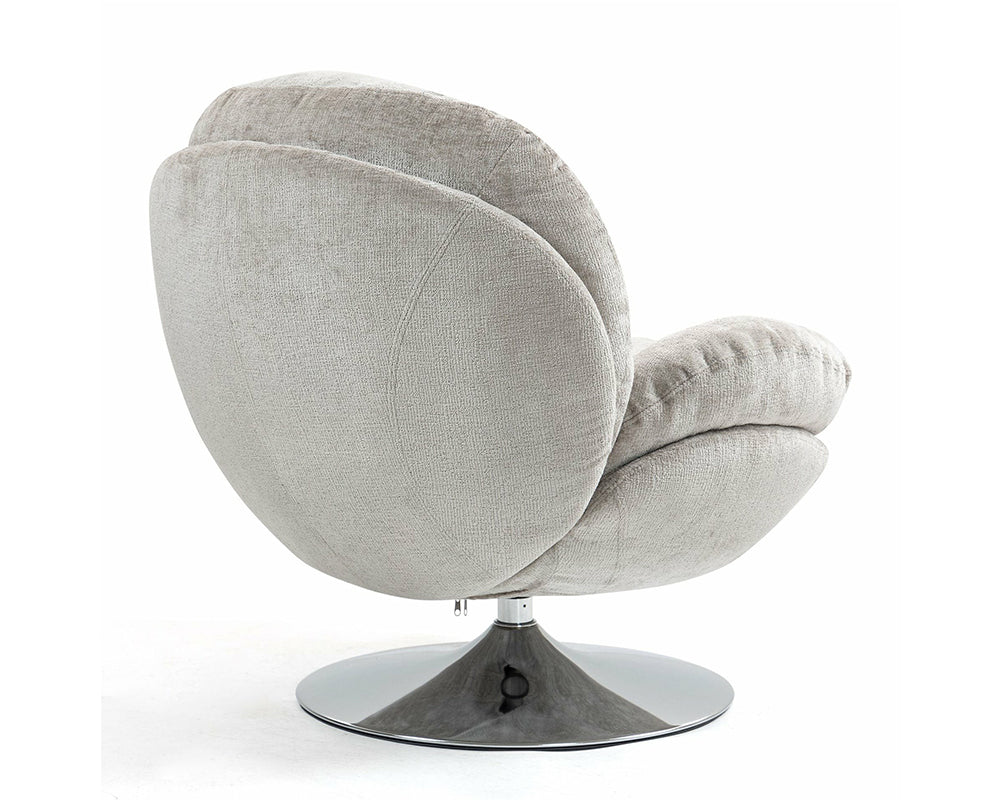 Fauteuil Natus - vue latérale - pied métal chromé