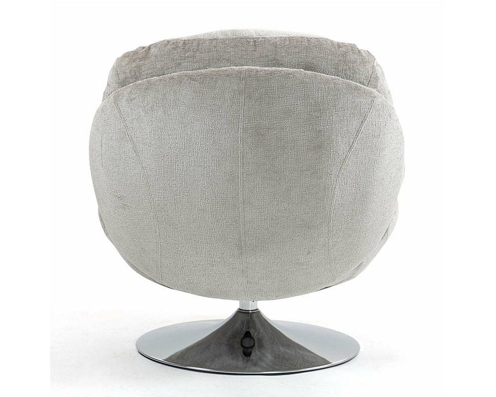 Fauteuil Natus - vue arrière - pied métal chromé