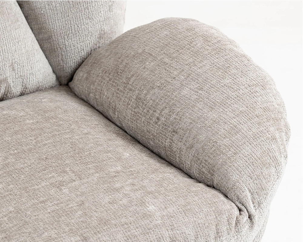 Détail assise - Natus - tissu polyester beige