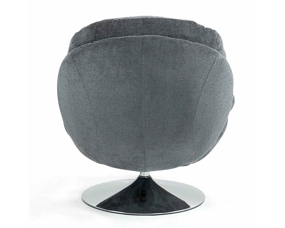 Fauteuil Natus – tissu polyester gris – vue arrière