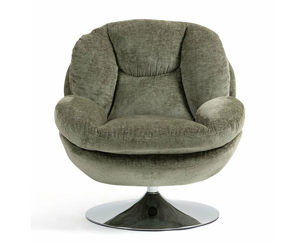 Fauteuil Natus – tissu polyester kaki – face