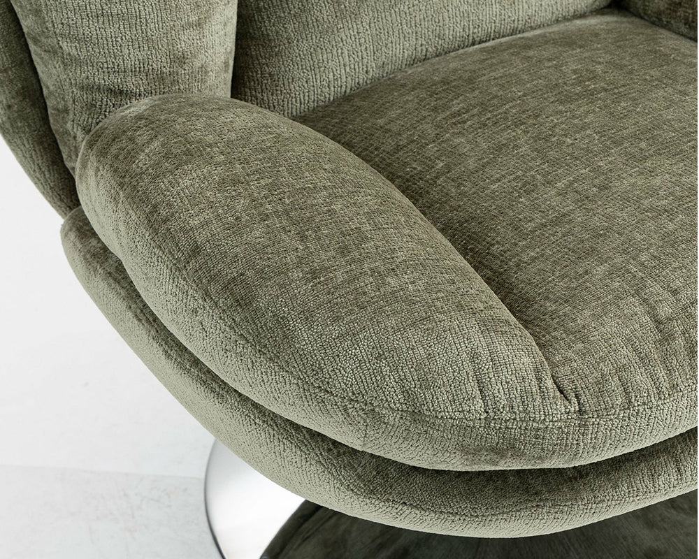 Détail assise - Natus - tissu polyester kaki