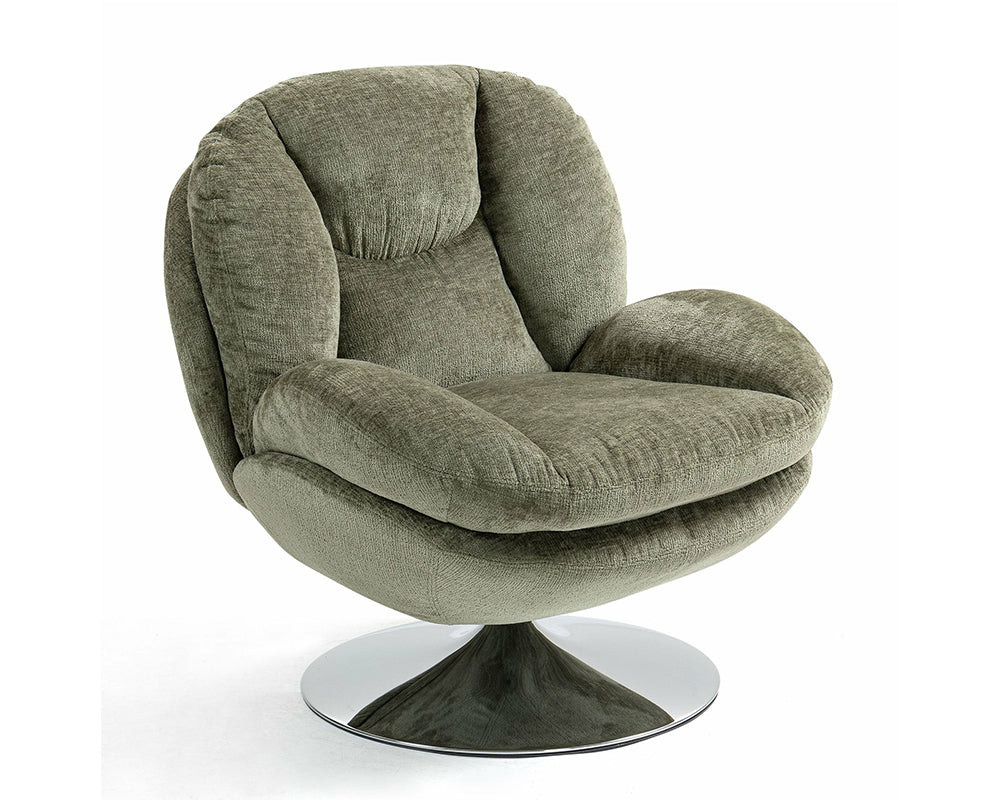 Fauteuil Natus – tissu polyester kaki – vue 3/4