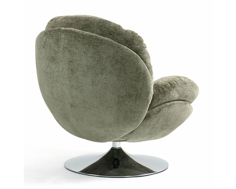 Fauteuil Natus – tissu polyester kaki – vue latérale