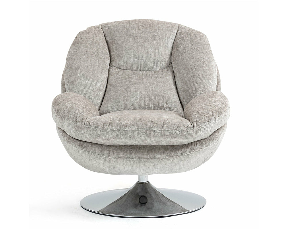 Fauteuil Natus - vue de face - pied métal chromé