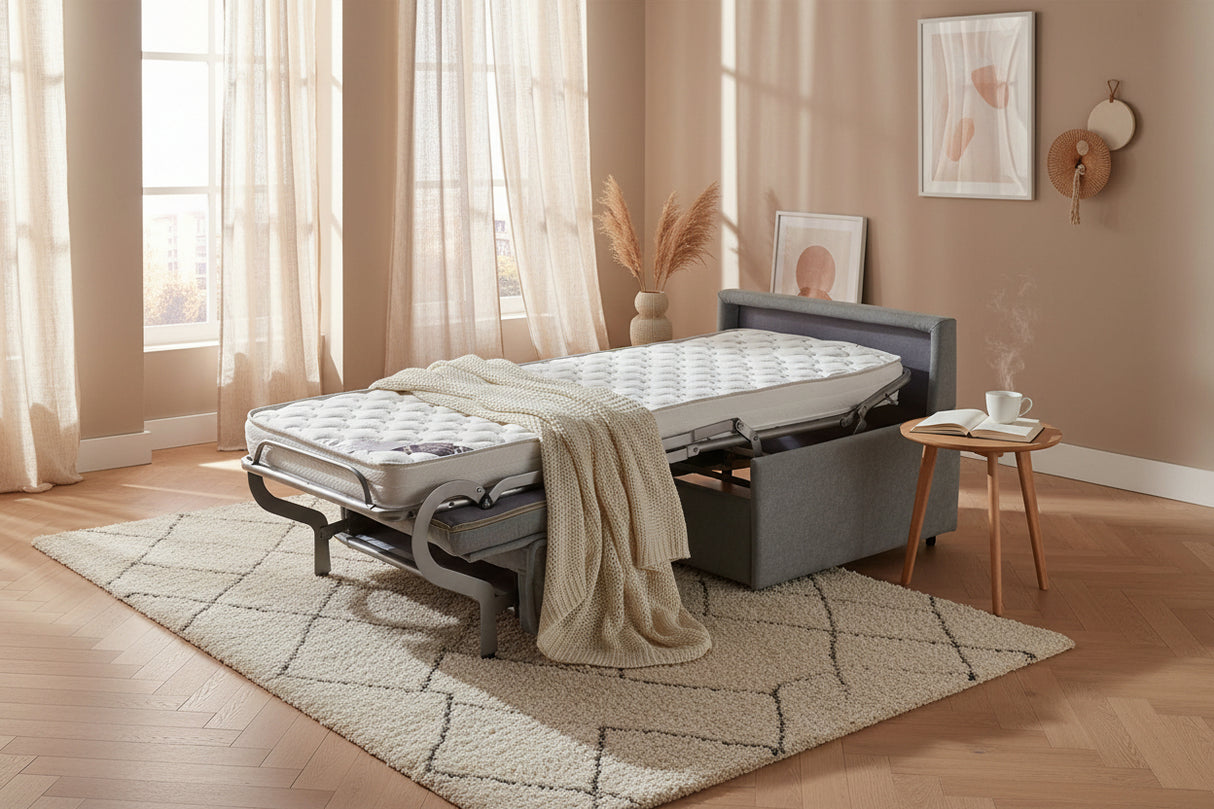 fauteuil convertible 1 place rapido gris