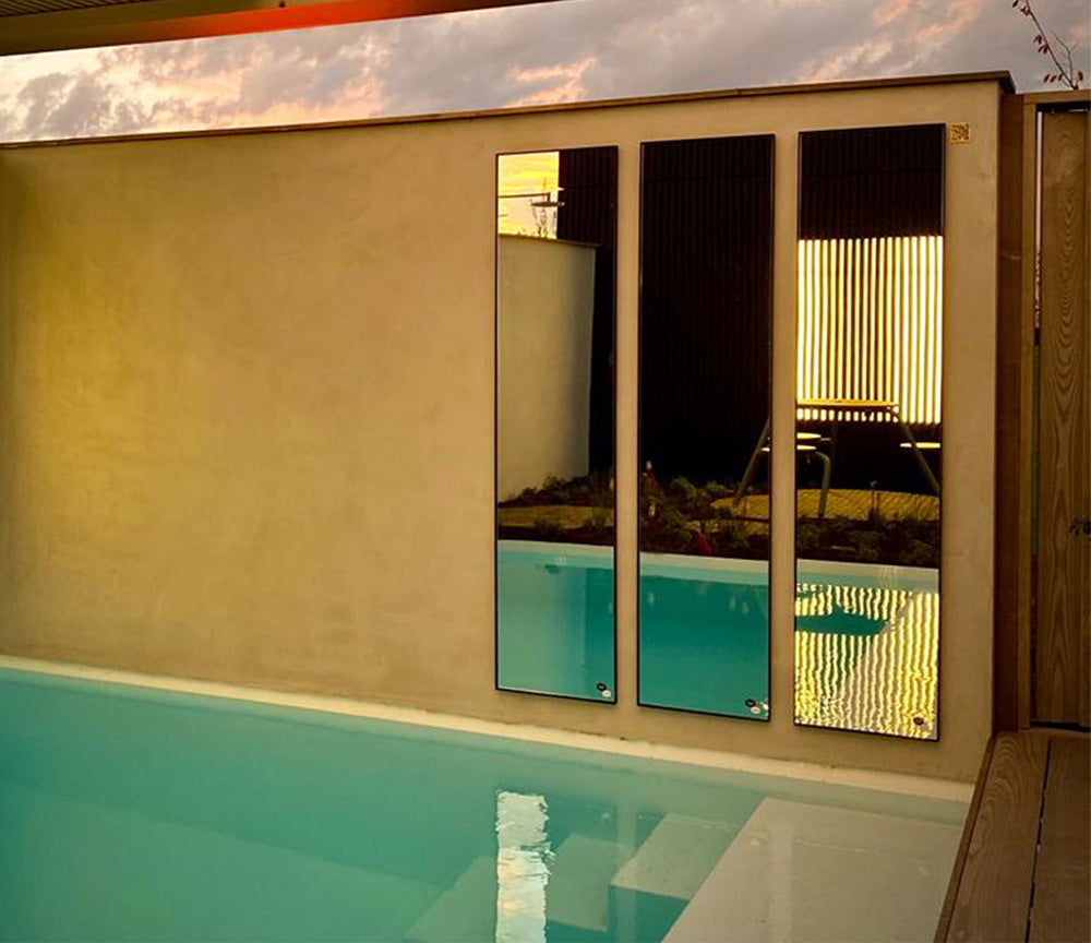 Grand miroir extérieur jardin - Deknudt mirrors - Souffle d'Intérieur